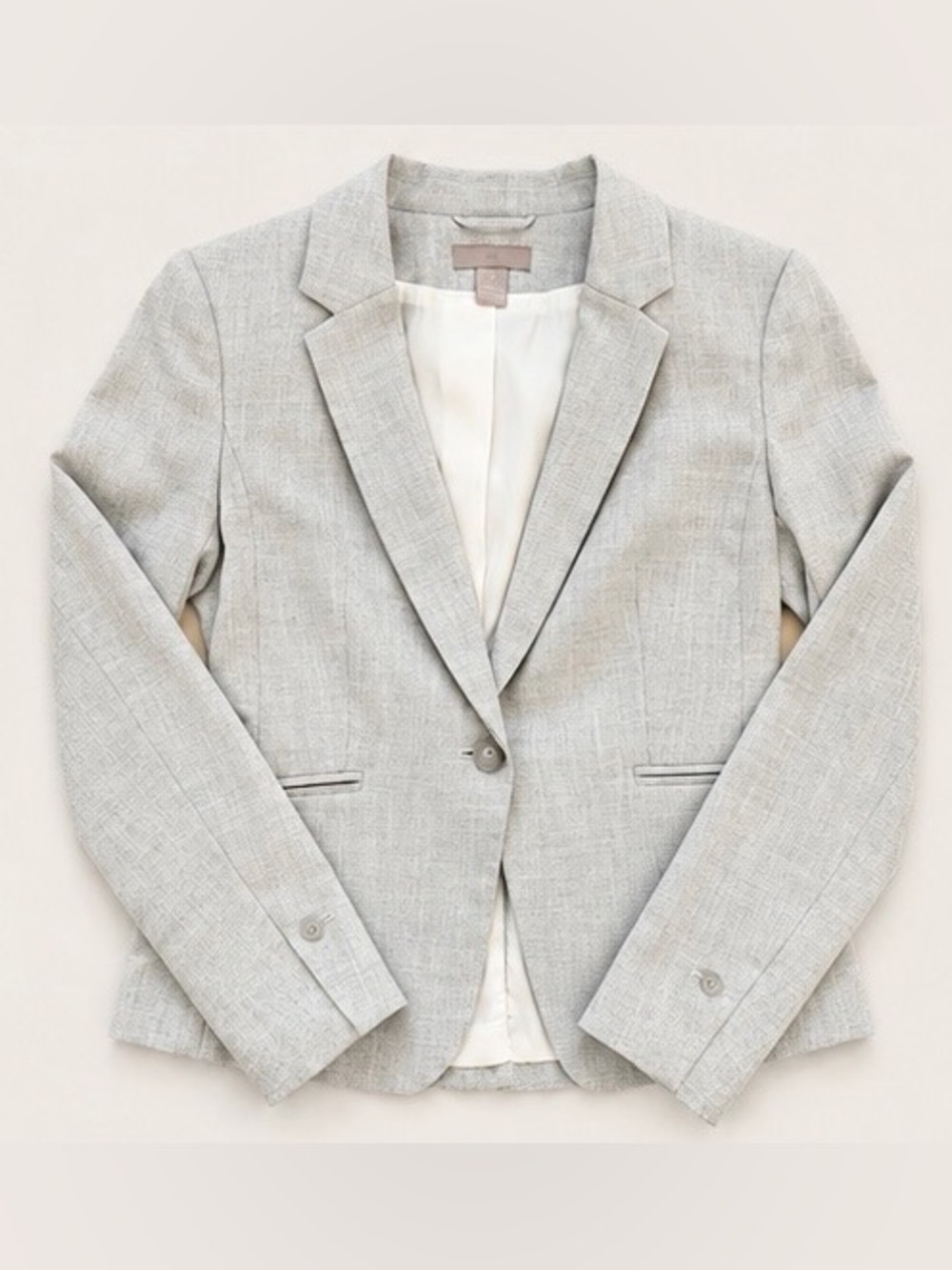 H&M Light Gray Tailored Blazer